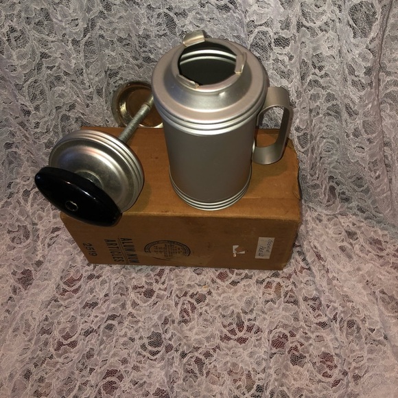 Vintage Silver Cookie Press Set , two sizes with several attachments. - Picture 7 of 12